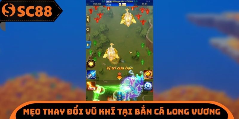 Mẹo thay đổi vũ khí tại bắn cá long vương
